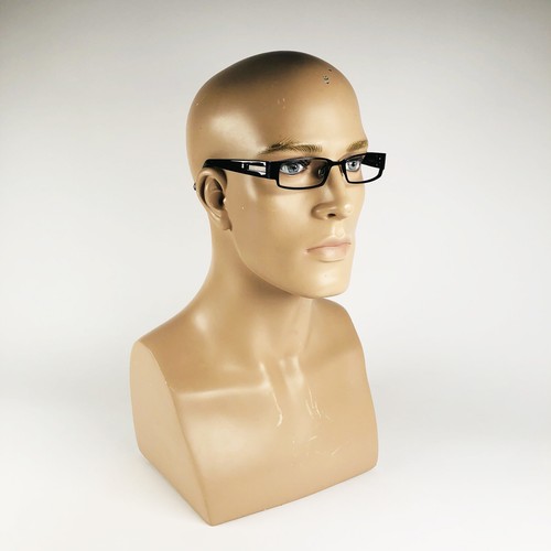 FCUK eyeglasses BLACK RECTANGLE glasses frame MOD: 25050141 RUBBED AWAY - Picture 9 of 10