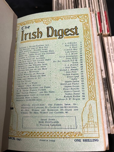 Huge Lot 103 Issues The Irish Digest Magazine in Binders 1942 - 1958 - Imagen 7 de 21