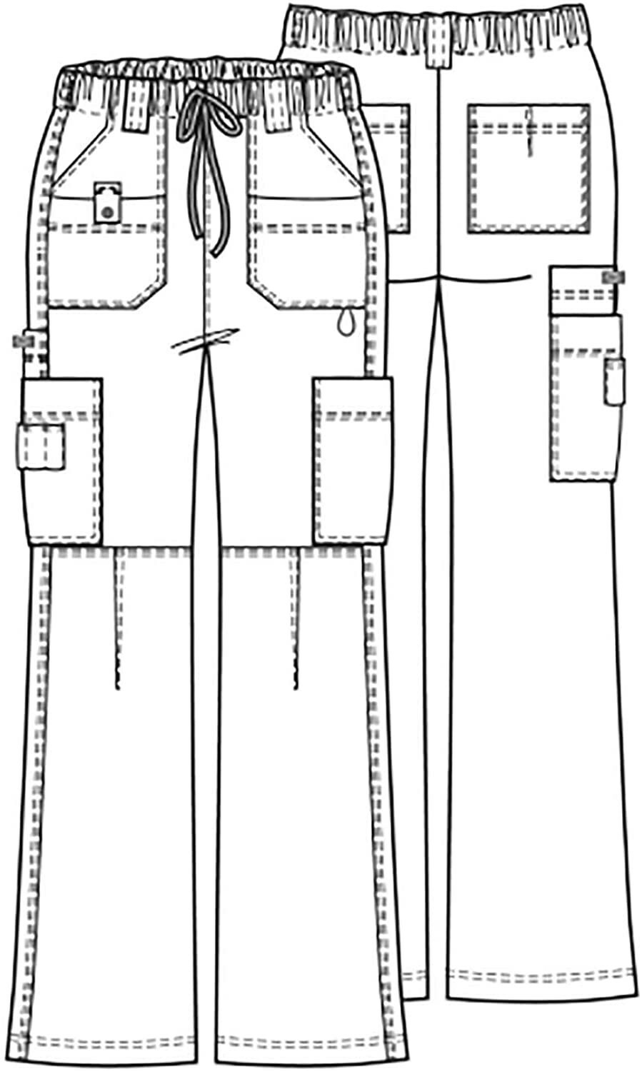 Dickies Women's GenFlex Cargo Scrubs Pant Contemporary Petite 3XL