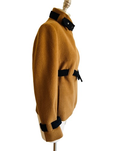 Exc Cond Liliana Castellanos Baby Alpaca Merino Wool Jacket Coat Bolivia Brown - Picture 4 of 9