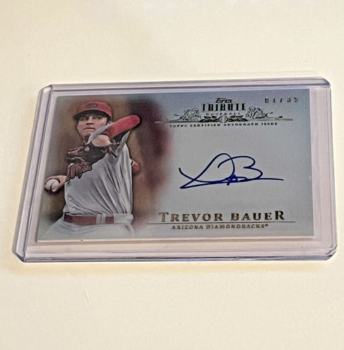 2013 Topps Tribute Autographs Trevor Bauer (#TA-TB) Sephia Auto #'d 01/35 - Picture 1 of 2