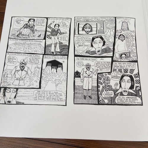 WOBBLE JAGGLE JIGGLE Overflowing Bowl Of Green Jelly 12” Vinyl - Picture 2 of 7