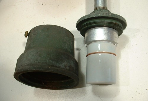 (1) 14" BENJAMIN Gusseisenplatte Porzellan Industrie Scheune grün Vintage Licht D's - Bild 11 von 12