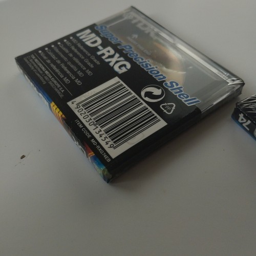 2 TDK Minidisc md-rgx 74 min recordable mini disc sellée super precision shell - Photo 5/7