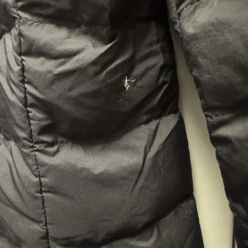 Polo Ralph Lauren Herren Größe Large schwarz Bomber Daunen gefütterte Jacke Lederbesatz - Bild 8 von 9