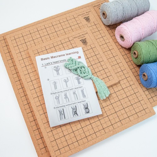 Portable The Macrame Board Craft with Grids Wood Macrame Project Board - Picture 8 of 15