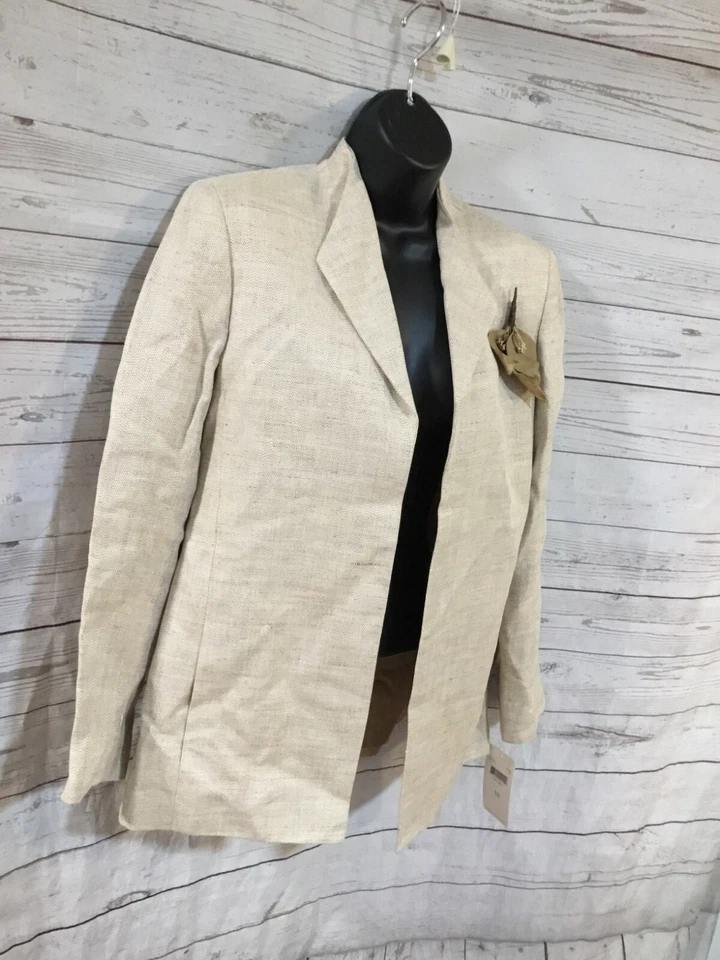 Set of 2 Dana Buchman Women’s Gold Multi Linen Blend Suit: Jacket 10P, Skirt 12P - Image 2 of 4