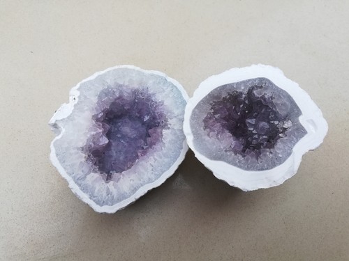 Grande ametista cristallo geode grappolo cattedrale fatto a mano cristallo decorazione casa ufficio - Foto 7 di 7