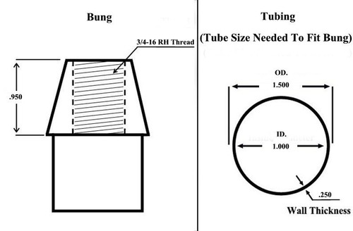 ECONOMY 4 LINK KIT 5/8 x 3/4-16 HEIM JOINTS WELD-IN THREADED BUNGS .250 - Picture 6 of 7