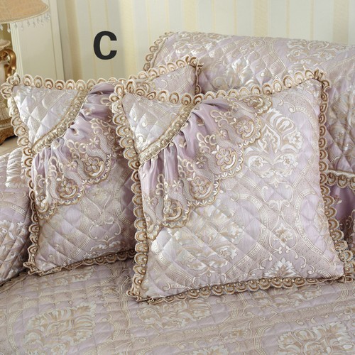 Lace Cushion Covers Dentelle Throw Pillow Cases Zip Up Vintage Royal Home Decor - Afbeelding 7 van 26