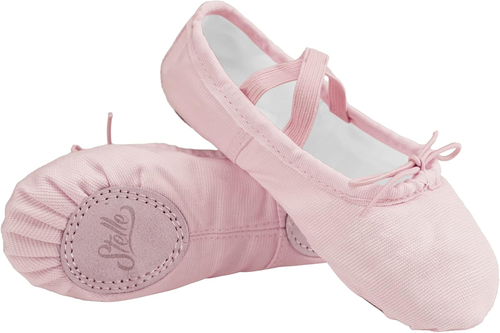 Canvas Ballet Shoes for Girls Dance Ballet Slippers Shoes(Toddler/Little/Big Kid - Picture 3 of 5