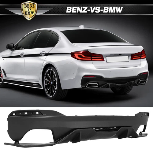 Fits 17-22 BMW 5 Series G30 M Sport Model M-Performance Rear Bumper Diffuser PP