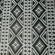 Black Diamond Stripe Lace Fabric Gothic Geometric Sheer Striped 54" Wide By Yard