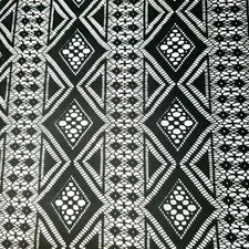 BLACK DIAMOND STRIPE LACE FABRIC 54" BY THE YARD GOTHIC GEOMETRIC LACE