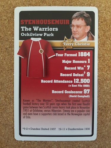 Top Trumps Sunday Mail Scottish Football Clubs Collection Single Cards – Various - Picture 20 of 41