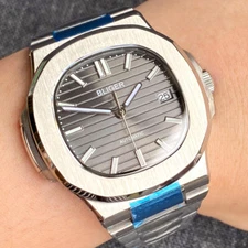 40mm NH35/PT5000/Miyota Automatic Mens Watch Sapphire Glass Date Luminous Bliger