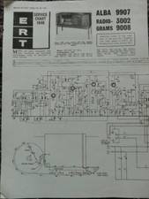 Alba Model 9907 radiogram Service manual