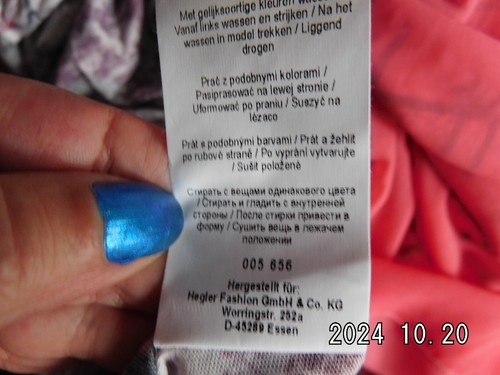 T-Shirt/ neu/ 3/4 Arm/Gr.52/Mehrfarbig/Gummibund - Bild 9 von 9