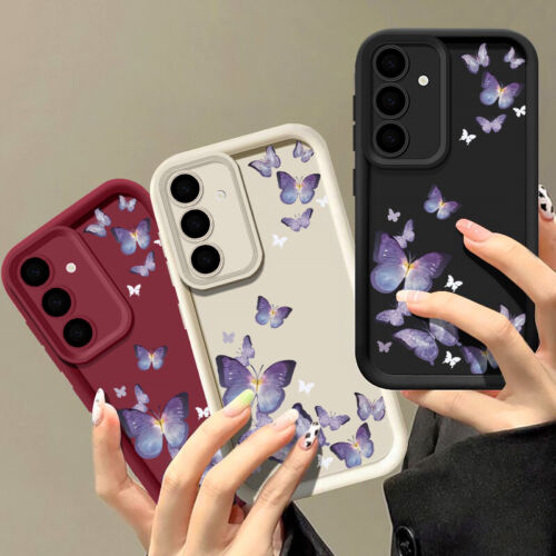 Funda de teléfono para Samsung A16 A25 A05S A54 A34 S25 S24 FE cubierta de silicona mariposa - Imagen 12 de 19