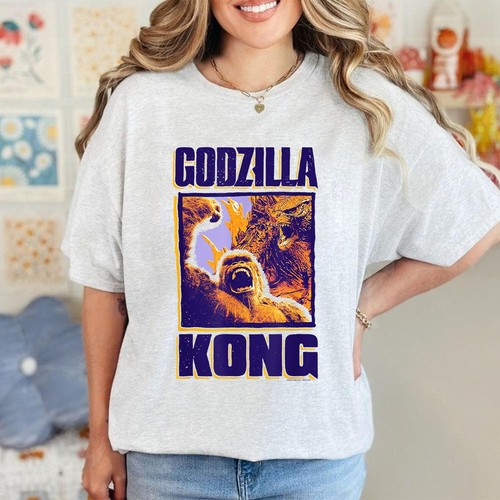 Ripple Junction Godzilla x Kong Monsterverse Team Up Kaiju Vintage Kaiju T-Shirt - Picture 2 of 39