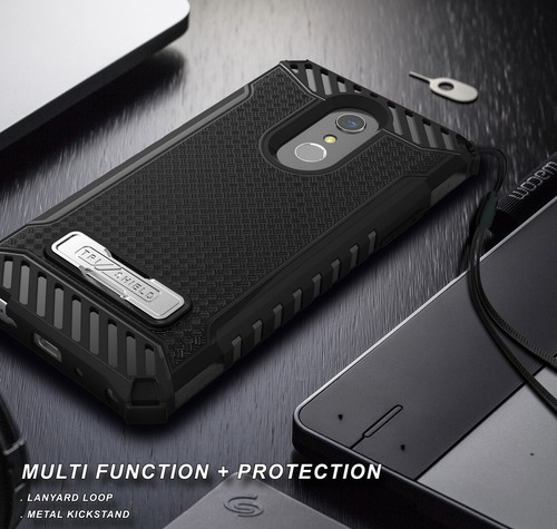 Tri-Shield Rugged Case Cover Kickstand Strap for LG Q Stylus, Stylo 4, Stylus 4 - Picture 4 of 13