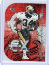 2000 Fleer EX E-Xceptional #9 Die-Cut Red RICKY WILLIAMS - New Orleans Saints