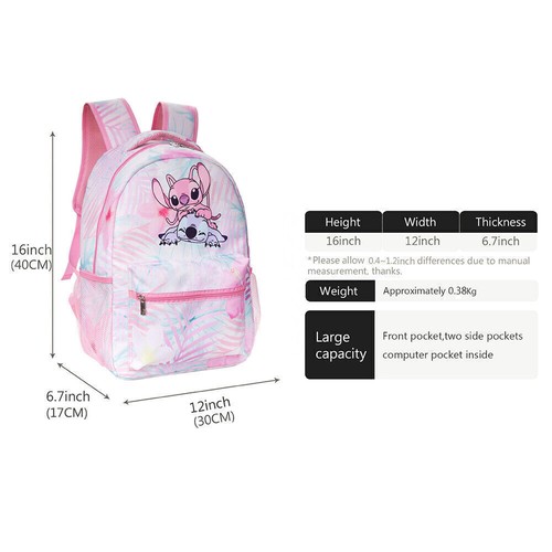 3 Stck. Lilo Stitch Schule Rucksack Bleistiftetui Schultertasche Reisetaschen- - Bild 2 von 46