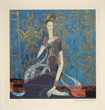 Calling the Soul limited edition serigraph on paper by Ting Shao Kuang