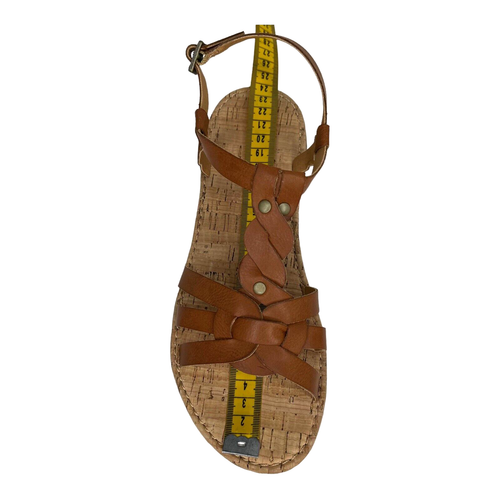 Korks Sawyer Women’s Flat Braided Sandals Size 7 Brown-Tan  Strappy Slingback - Bild 11 von 15