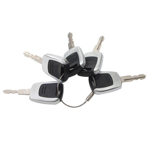 5PCS Ignition Keys w/Ring 21Q4-00090 R-9 Fit Hyundai Excavator Heavy Equipment - Picture 8 of 9