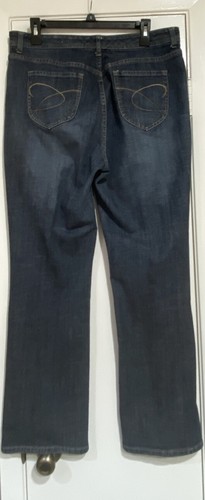 Chico's Platinum Size 2 L/12 Jeans Women's Blue Dark Wash Denim Pants Casual - Picture 2 of 5
