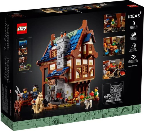 LEGO Ideas 21325 Medieval Blacksmith NEW Sealed RETIRED 2164pcs Knight Horse - Picture 2 of 8