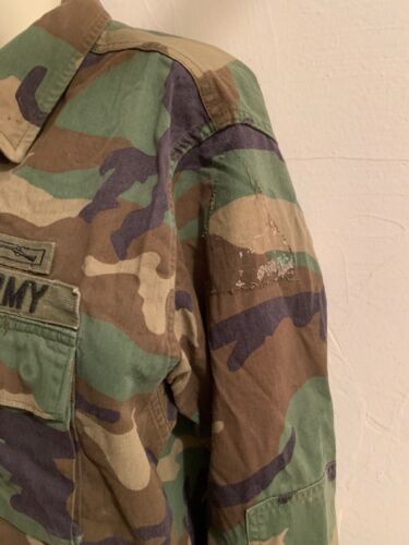 Cappotto US Army Woodland modello mimetico combattimento medio lungo, usato - Foto 3 di 7