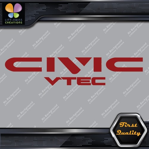 Compatible With Honda Civic Vtec Cars Tuning Racing JDM Vinyl Decals Stickers - Picture 62 of 85
