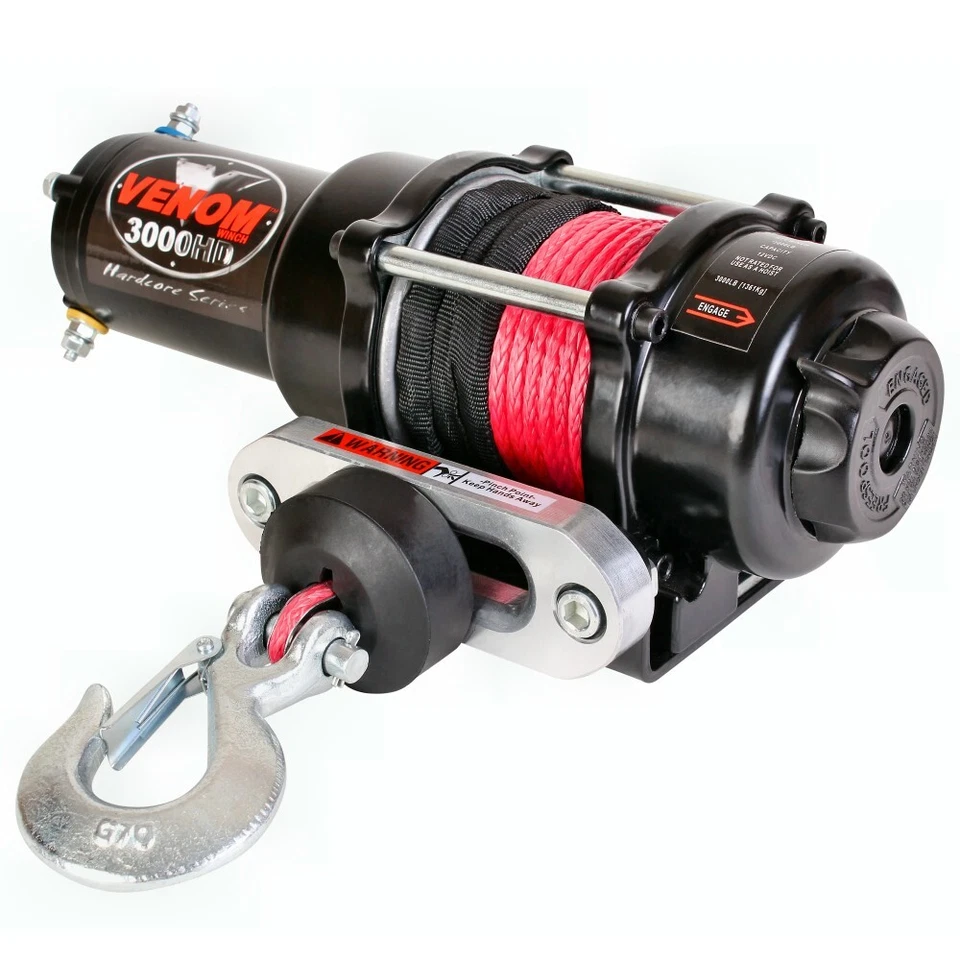 3000 lb venom utv atv guincho polaris rzr navalha 900 xp/xp 4 2011-14 3000 lb - Imagem 2 de 4