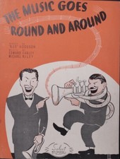 The Music Goes Round and Around 1935 Sheet Music NOS