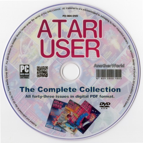 ATARI USER Magazine Collection on Disk ALL ISSUES! (XL/XE/400/800/2600 Games) - Picture 1 of 4