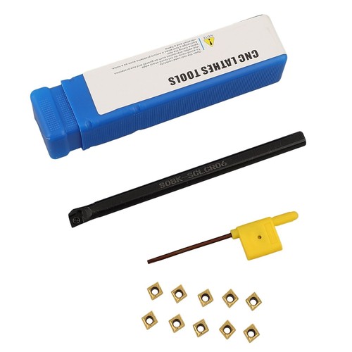 8mm S08KSCLCR06 Alloy Steel Lathe Boring Bar with CCMT060204 Carbide Inserts - Picture 9 of 12