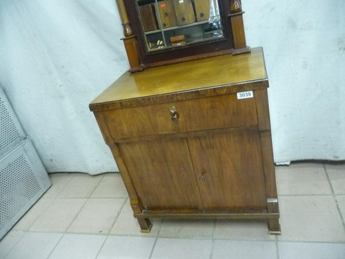 3039. Schöne alte Biedermeier Kommode Anrichte mit Spiegelaufsatz ca. 1820 - Bild 2 von 10
