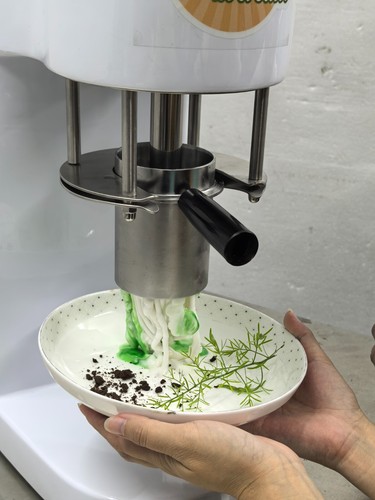 220V Commercial Spaghetti Ice Cream Maker Machine 4 Molds Stainless Steel   - Picture 3 of 14