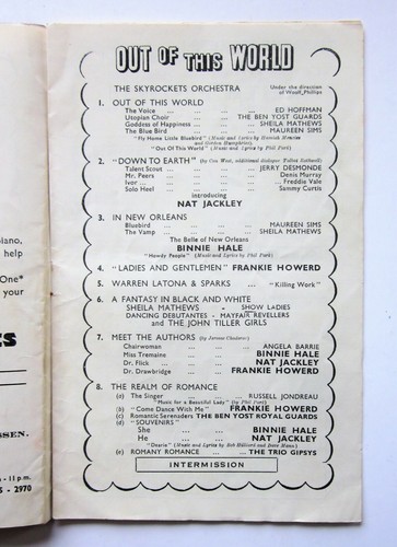 1950The Out of This World London Palladium Frankie Howerd Programme Nat Jackley - Picture 3 of 6