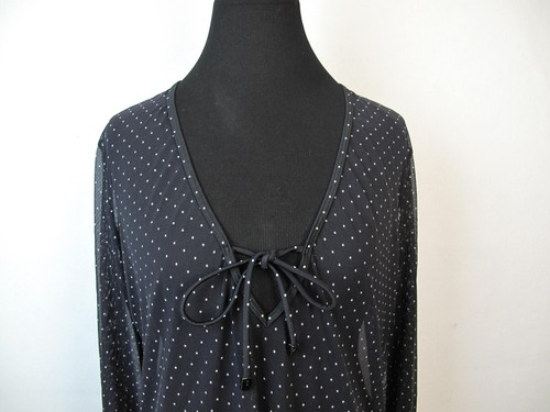 Be Creative Swimsuit Cover Up Dress Tie Long Sleeve Side Slit Size 12,Z-38 - Picture 2 of 7