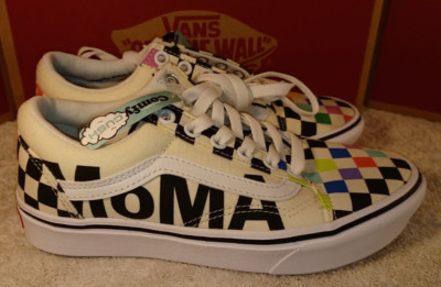 VANS Men's 4/Women's 5.5  ComfyCush Old Skool x MoMA Checkerboard VN0A3WMA1PJ