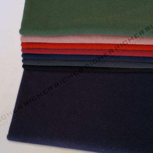 100% Knitted Cotton Heavyweight Sweatshirt Jersey Fleece Hoodie Fabric 320 gram - Picture 14 of 34