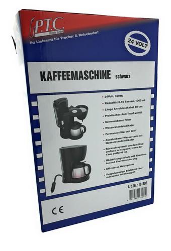 Macchina da caffè XL 24V 10 tazze caffè 300 W camion barca macchina caffè 24 Volt 1L - Foto 3 di 10