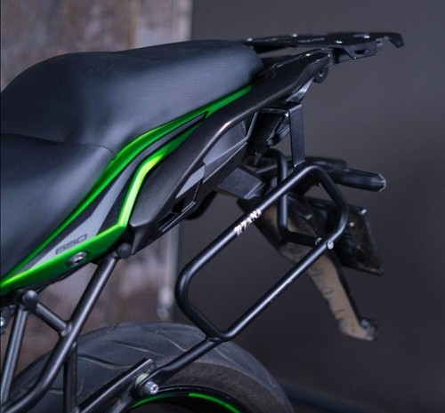 "SADDLE STAY LH & RH BLACK" FIT FOR KAWASAKI VERSYS 650 - Picture 2 of 4