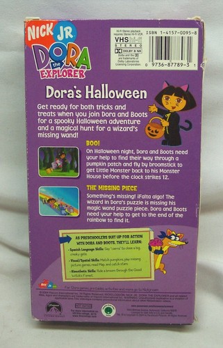 Vintage Nick Jr. DORA THE EXPLORER Dora's Halloween Cartoon VHS VIDEO 2004 - Picture 2 of 4