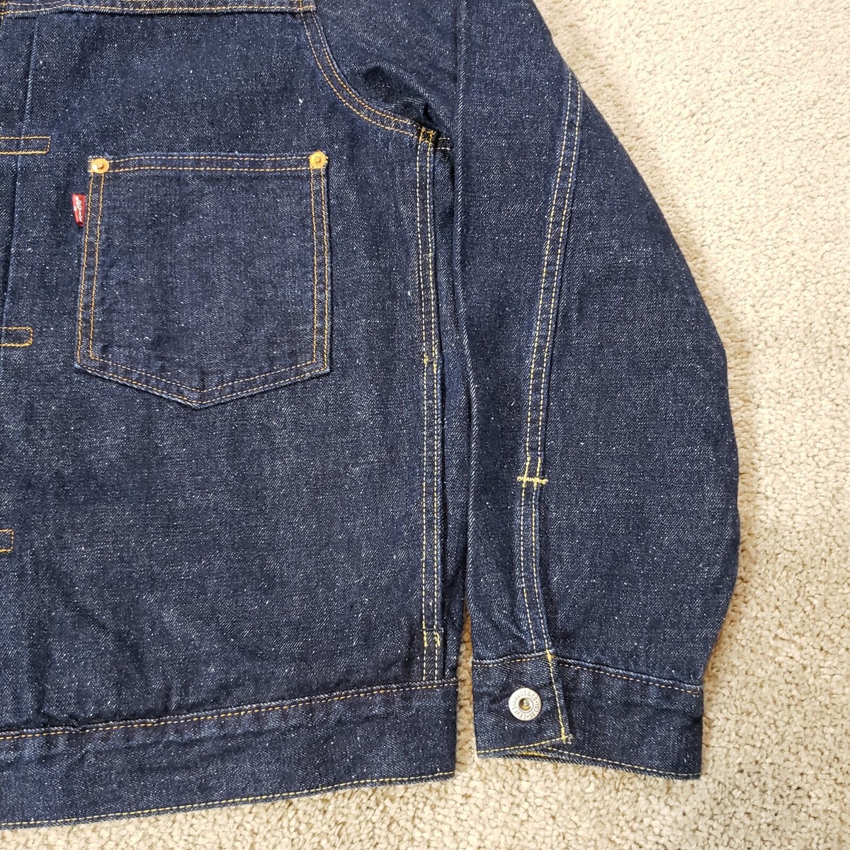 Levi's Premium Type 1 Denim Jacket Selvedge Trucker Men