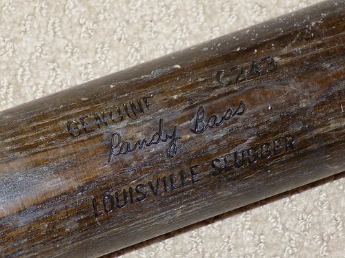 Randy Bass H&B Spiel gebraucht Bat Padres Rangers Hanshin Tigers Japan