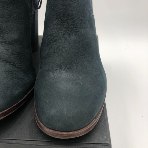 Stivaletti donna Ellen Degeneres ED taglia 8 M blu scamosciato mohoney alla caviglia - Foto 5 di 21